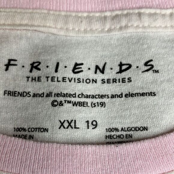 FRIENDS Central Perk XXL Pastel Long Sleeve Cropped Tee Shirt - Picture 3 of 11